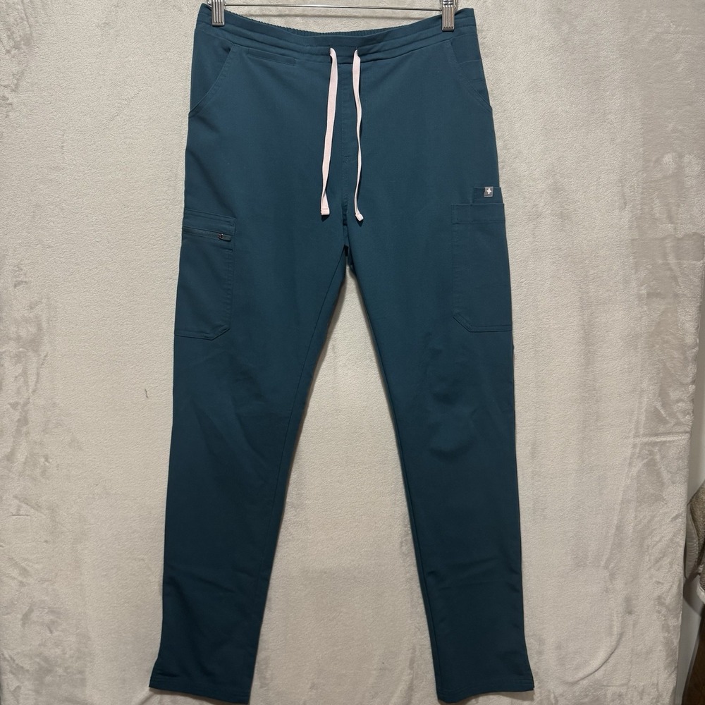 Figs High Waisted Yola Scrub Pants Size S/T Small Tall Green